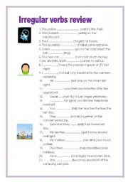 English Worksheet: Irregular verbs review