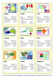English Worksheet: Countries (part 1 of 3)