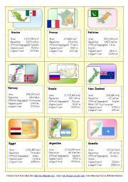 English Worksheet: Countries (part 2 of 3)