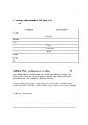 English worksheet: Christmas exam