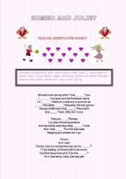English Worksheet: Love Story by Taylor Swift (SONG)