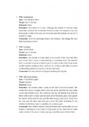 English Worksheet: games