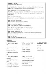 English Worksheet: 