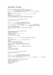 English Worksheet: Music Task - Jason Mraz