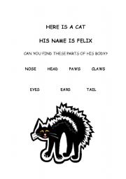 English Worksheet: Animal body parts