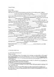 English worksheet: Correct tense worksheet