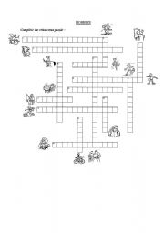 English worksheet: Hobbies (criss-cross puzzle)
