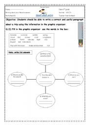 English worksheet: season (writing)