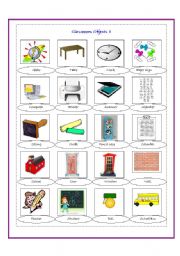 English Worksheet: school objects part 2 + evaluation 