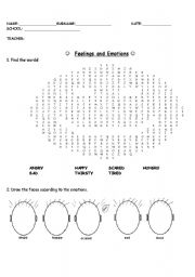 English Worksheet: Feelings and Emotions