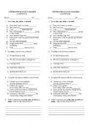 English Worksheet: Activity: Too/as well/ also/ either