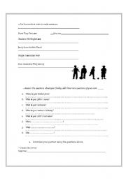 English worksheet: wh-questions with the verb to be