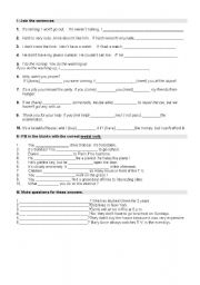 English Worksheet: IF CLAUSES