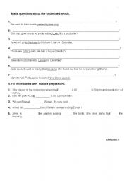 English Worksheet: 