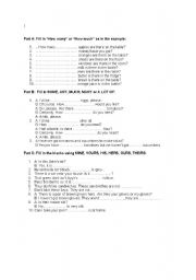 English Worksheet: general revision for elementary learners