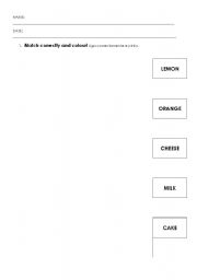 English Worksheet: FOOD