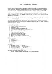 English Worksheet: Reading Comprehension