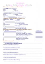 English Worksheet: Past Simple of To Be