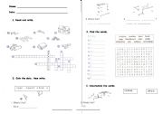 English Worksheet: Classroom obects