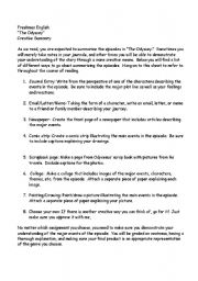 English Worksheet: Odyssey Choices