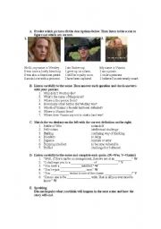 English Worksheet: The Princess Bride