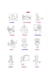 English Worksheet: jobs