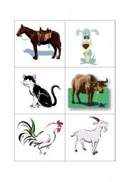 English Worksheet: Concentration game card pictures part 1