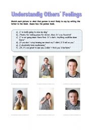 English Worksheet: Understanding Others Feelings