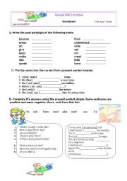 English Worksheet: Present Perfect  and Present Perfect  Continuous  part 2