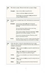 English Worksheet: That vs Which