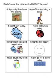 English Worksheet: Chance words - 