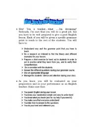 English worksheet: Mini-Teacher