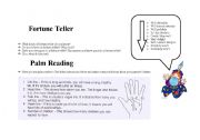 English Worksheet: Fortune Teller