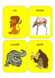 English Worksheet: jungle animals