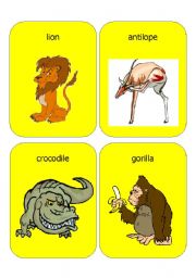 English worksheet: jungle animals