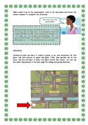 English Worksheet: Giving directions