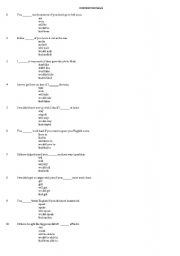 English Worksheet: Conditionals