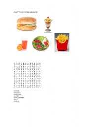 English Worksheet: fast food