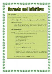 English Worksheet: Gerunds and Infinitives