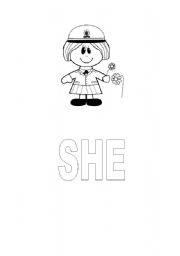 English worksheet: She_He_It