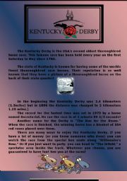 English worksheet: Kentucky Derby