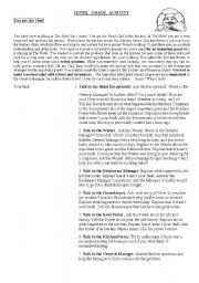 English Worksheet: Hotel Chaos Activity