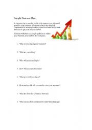 English worksheet: Simple Business Plan