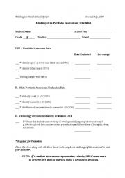 English worksheet: portifolio