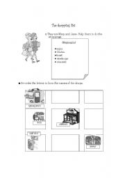 English worksheet: the shopping list