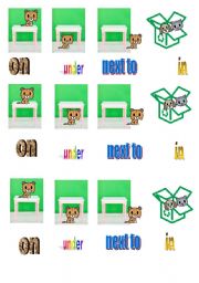 prepositions of place