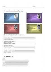 English worksheet: Activity for elementary students