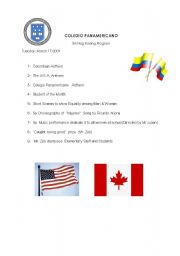 English Worksheet: flag raising