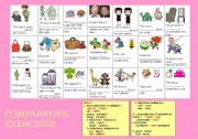 English Worksheet: COMPARATIVES