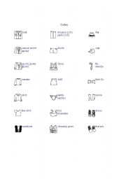 English worksheet: Clothes